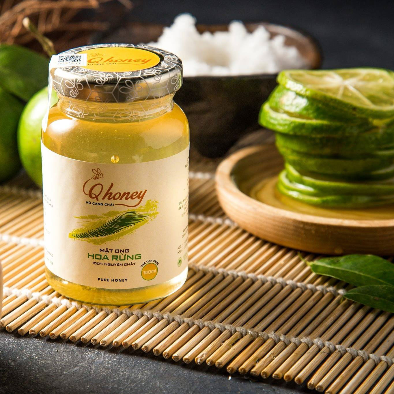 Mật ong rừng nguyên chất Qhoney